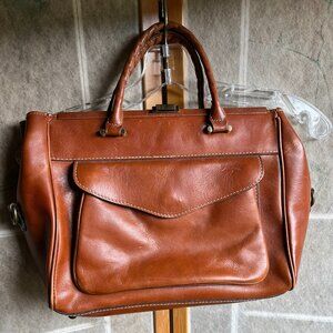 Patricia Nash brown leather satchel